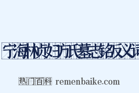 宁海林贞妇方氏墓志铭反义词是什么意思的图片